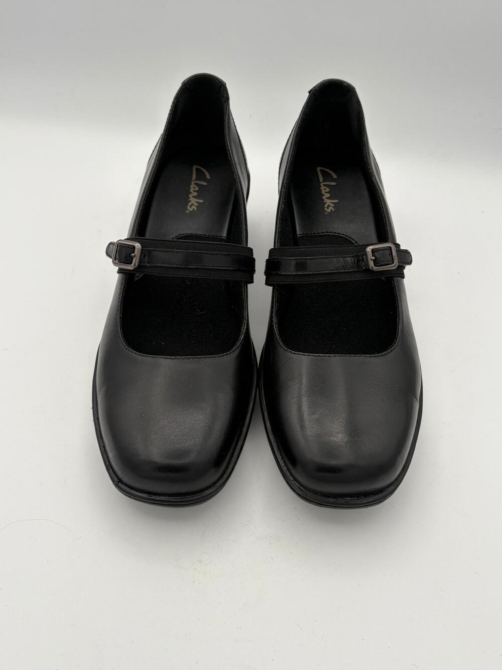 Women’s Clark’s Size 8 Black Leather Mary Jane’s